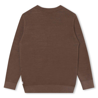 Sweater BOSS café para niño y adolescente